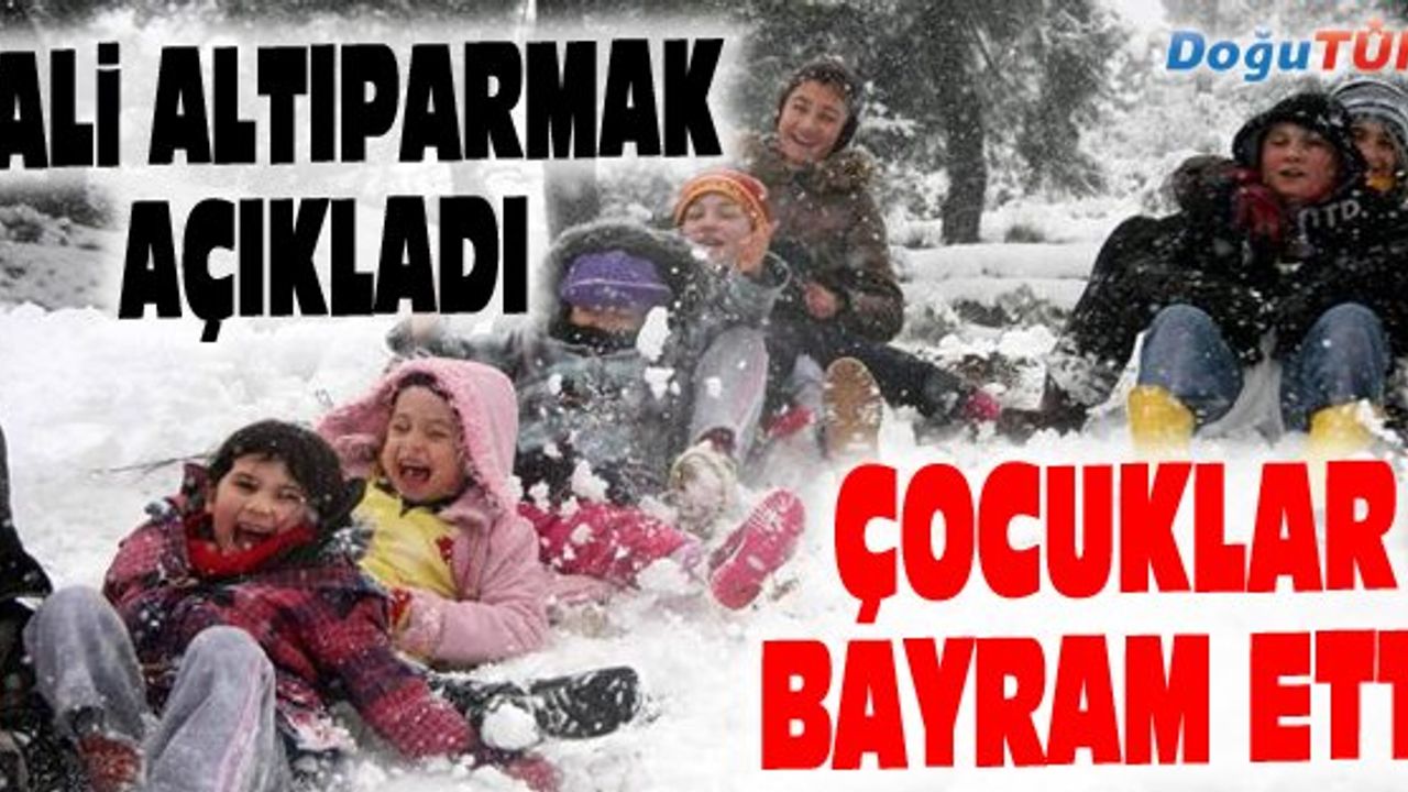 ERZURUM'DA EĞİTİM ÖĞRETİME KAR TATİLİ