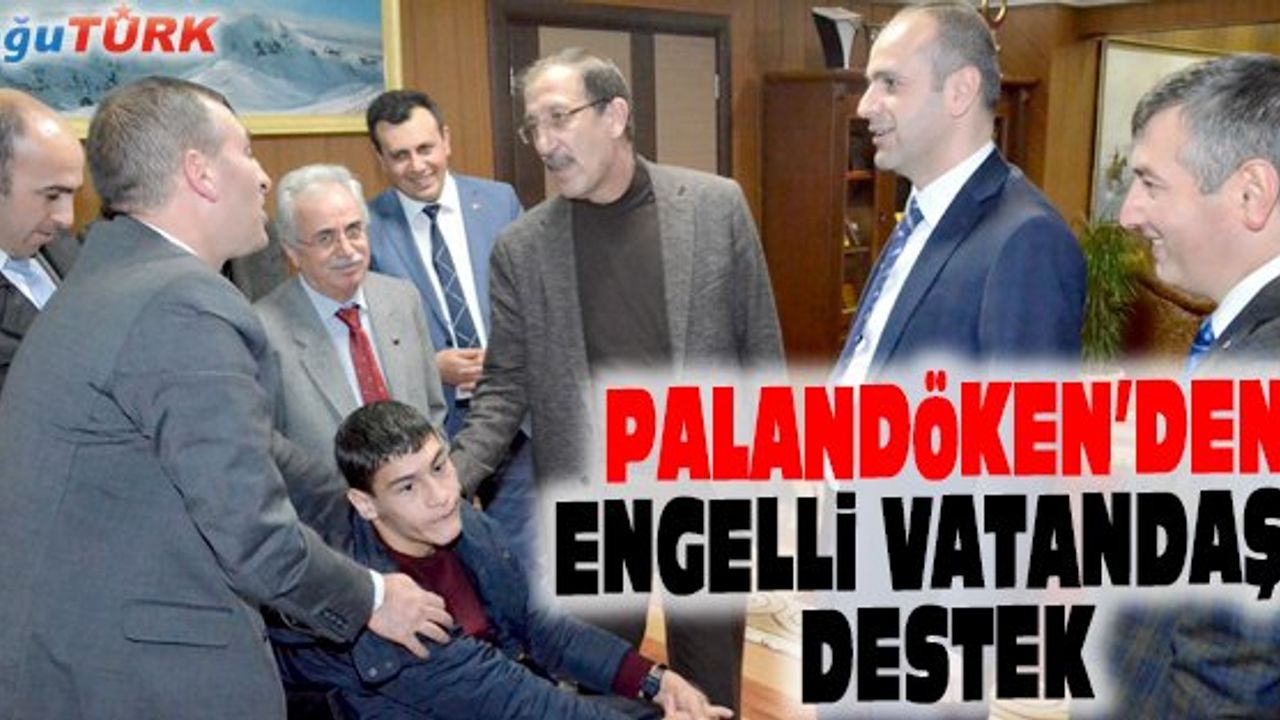 PALANDÖKEN'DEN ENGELLİ VATANDAŞA ÖZEL TEKERLEKLİ SANDALYE