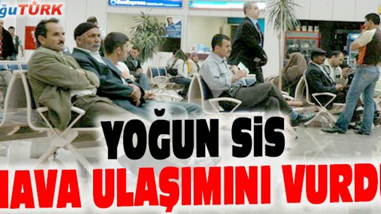 ERZURUM'DA 12 UÇAK SEFERİ İPTAL EDİLDİ