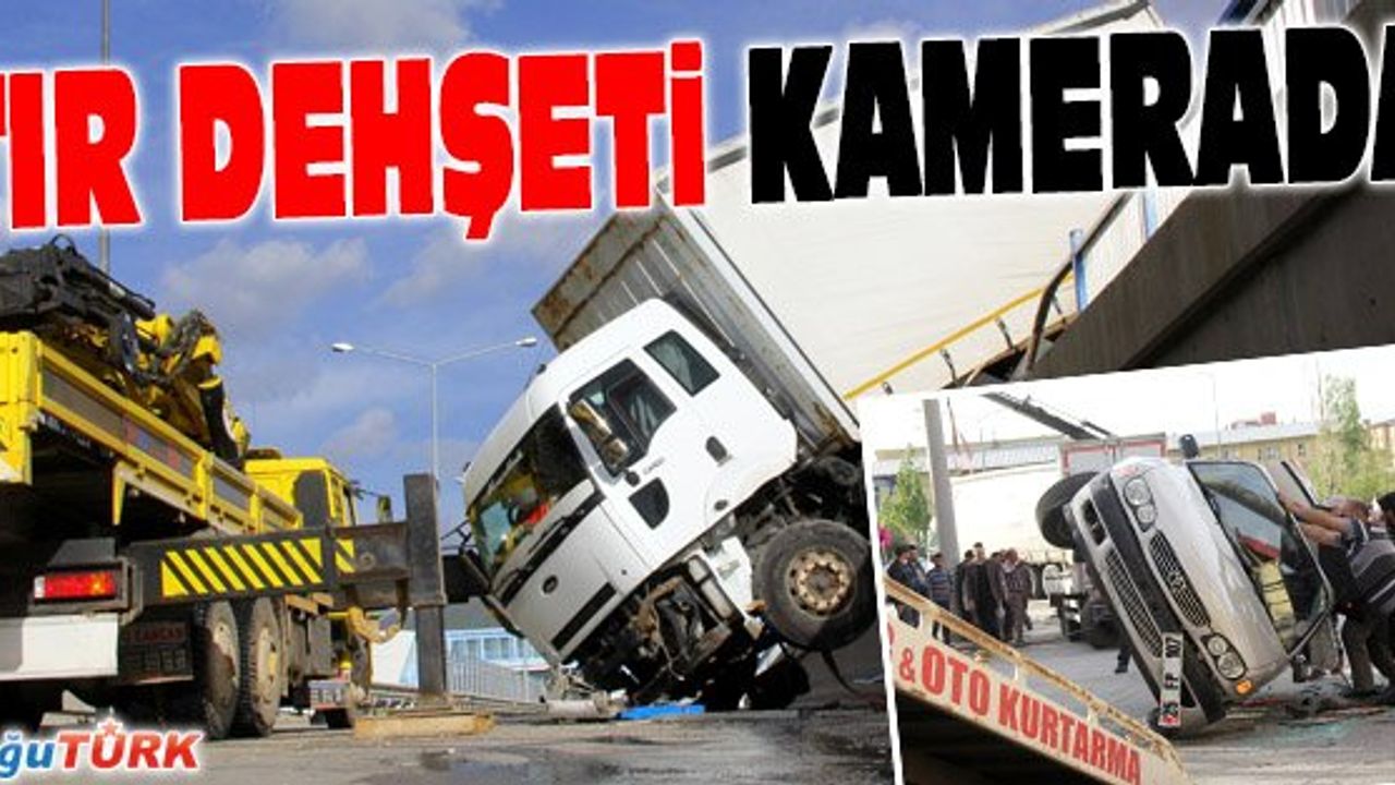 FACİANIN EŞİĞİNDEN DÖNÜLEN KAZA KAMERA KAYITLARINA YANSIDI