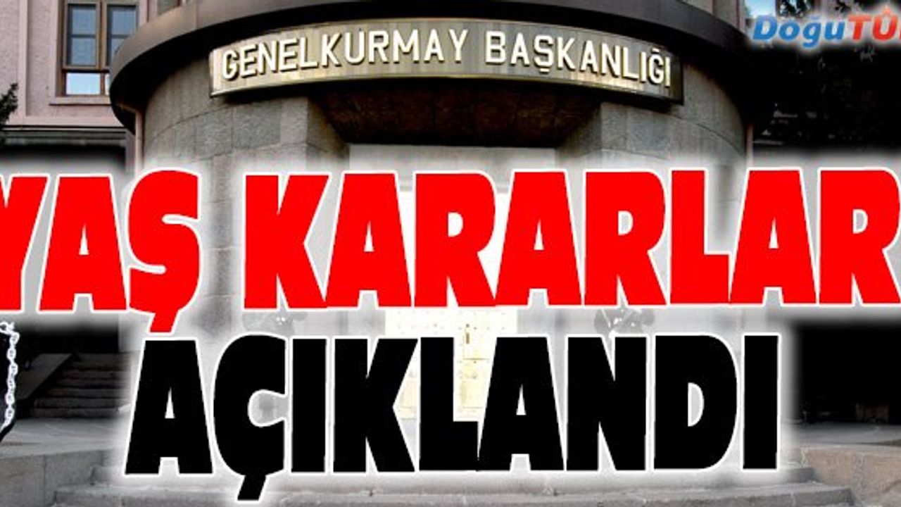YAŞ KARARLARI AÇIKLANDI! BİR İLK YAŞANDI