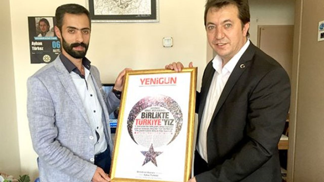 YENİGÜN'DEN İHA'YA "DEMOKRASİ" TEŞEKKÜRÜ