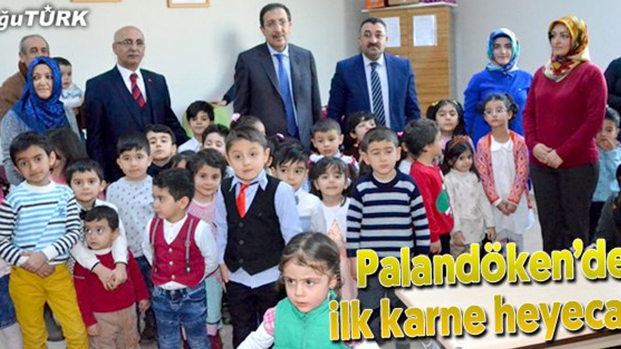 PALANDÖKEN BELEDİYESİ KREŞİNDE İLK KARNE HEYECANI YAŞANDI