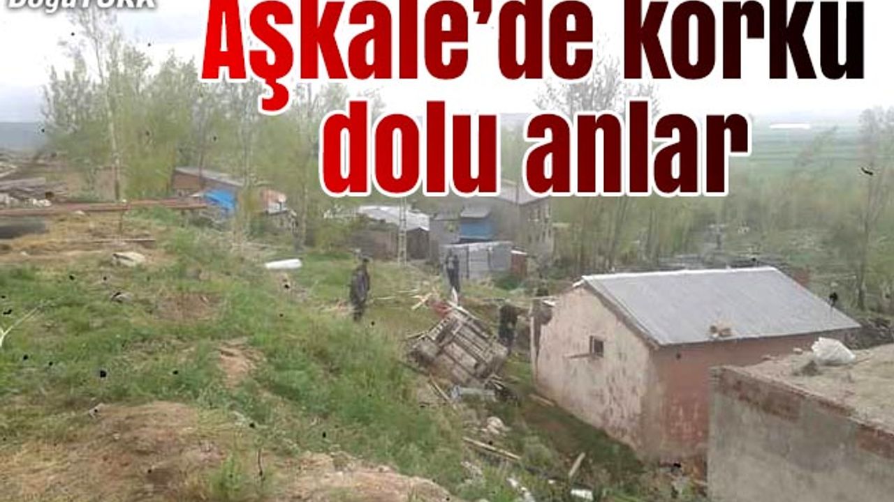 Fırtına ve dolu aynı anda bastırdı