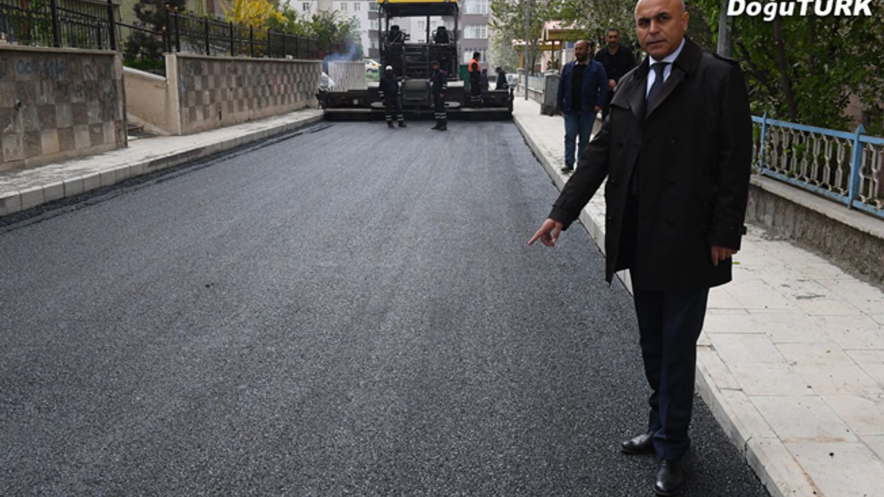 Yakutiye Belediyesi, Şükrüpaşa'yı asfaltla kaplıyor