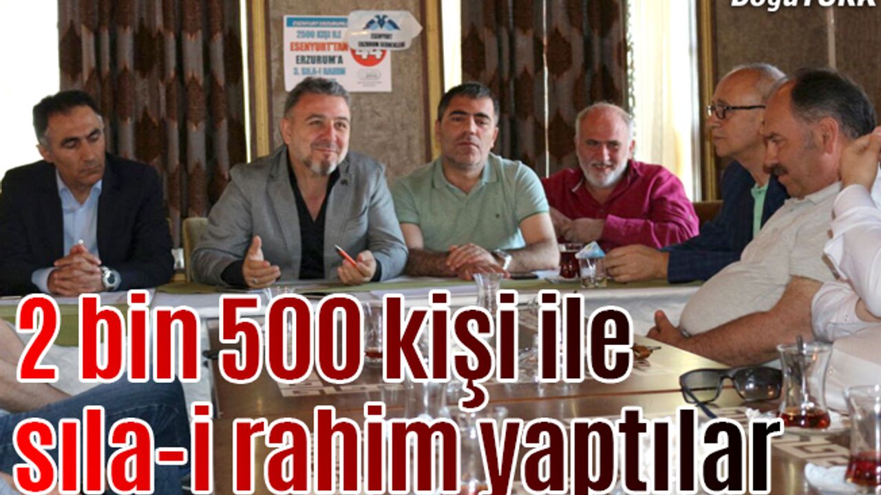 2 bin 500 kişi ile sıla-i rahim yaptılar