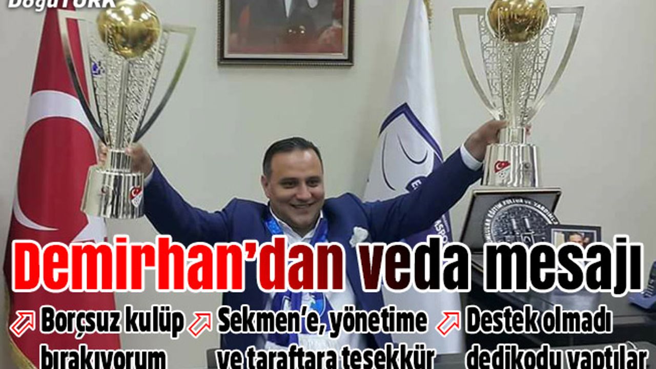 Ali Demirhan’dan zehir zemberek veda mesajı