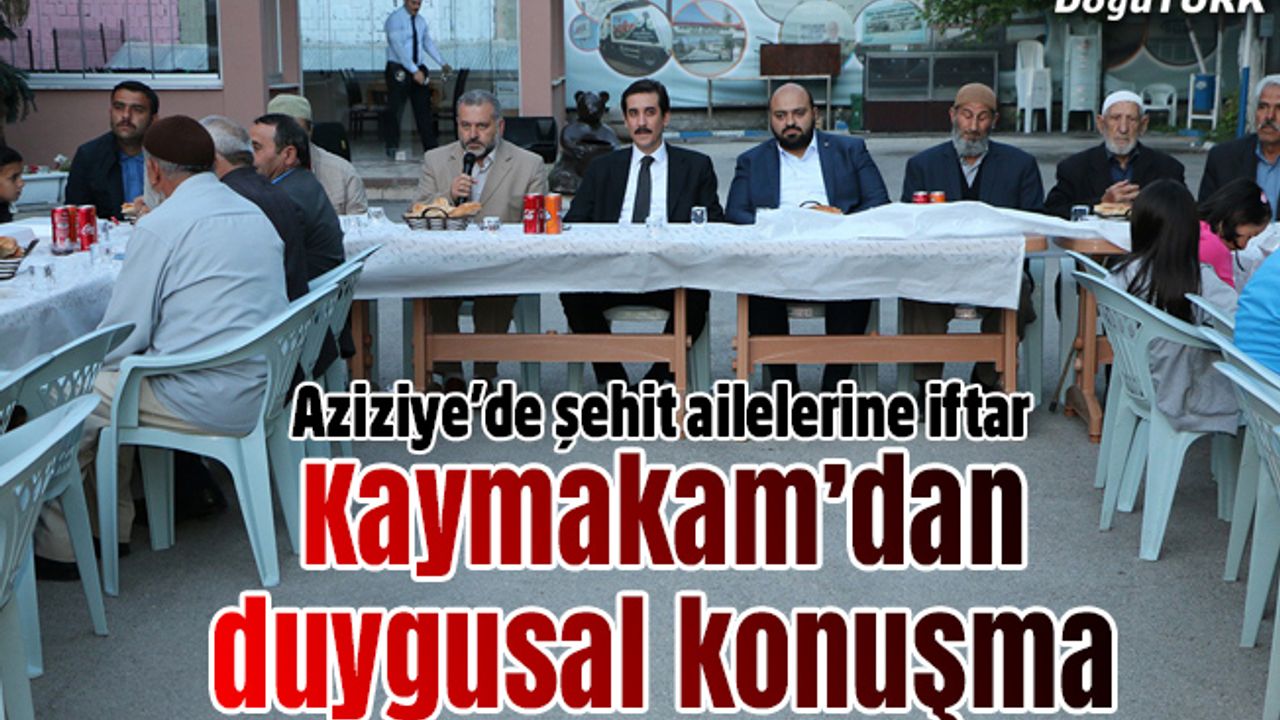 Aziziye’de şehit aileleri ve gaziler iftar sofrasında buluştu