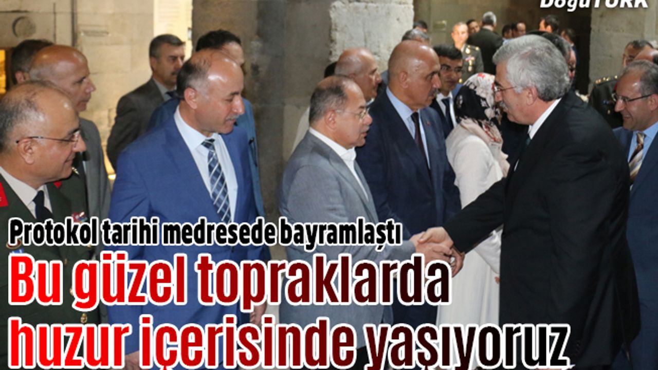 "Bu güzel topraklarda huzur içerisinde yaşıyoruz"