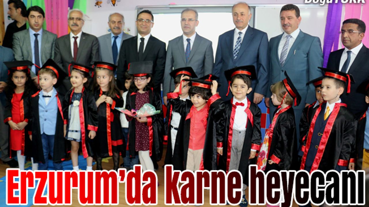 Erzurum'da, 165 bin 621 öğrenci karne aldı