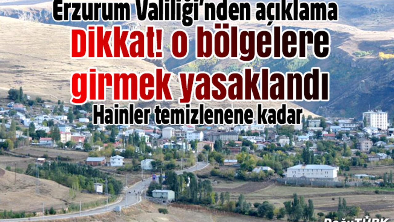 Erzurum'da "özel güvenlik bölgesi" uygulaması
