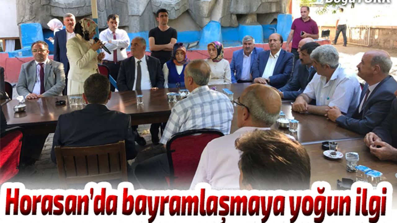 Horasanlılardan bayramlaşma programına yoğun ilgi
