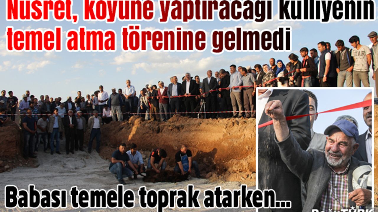 Kasap Nusret'in köyüne yaptıracağı külliyenin temeli atıldı