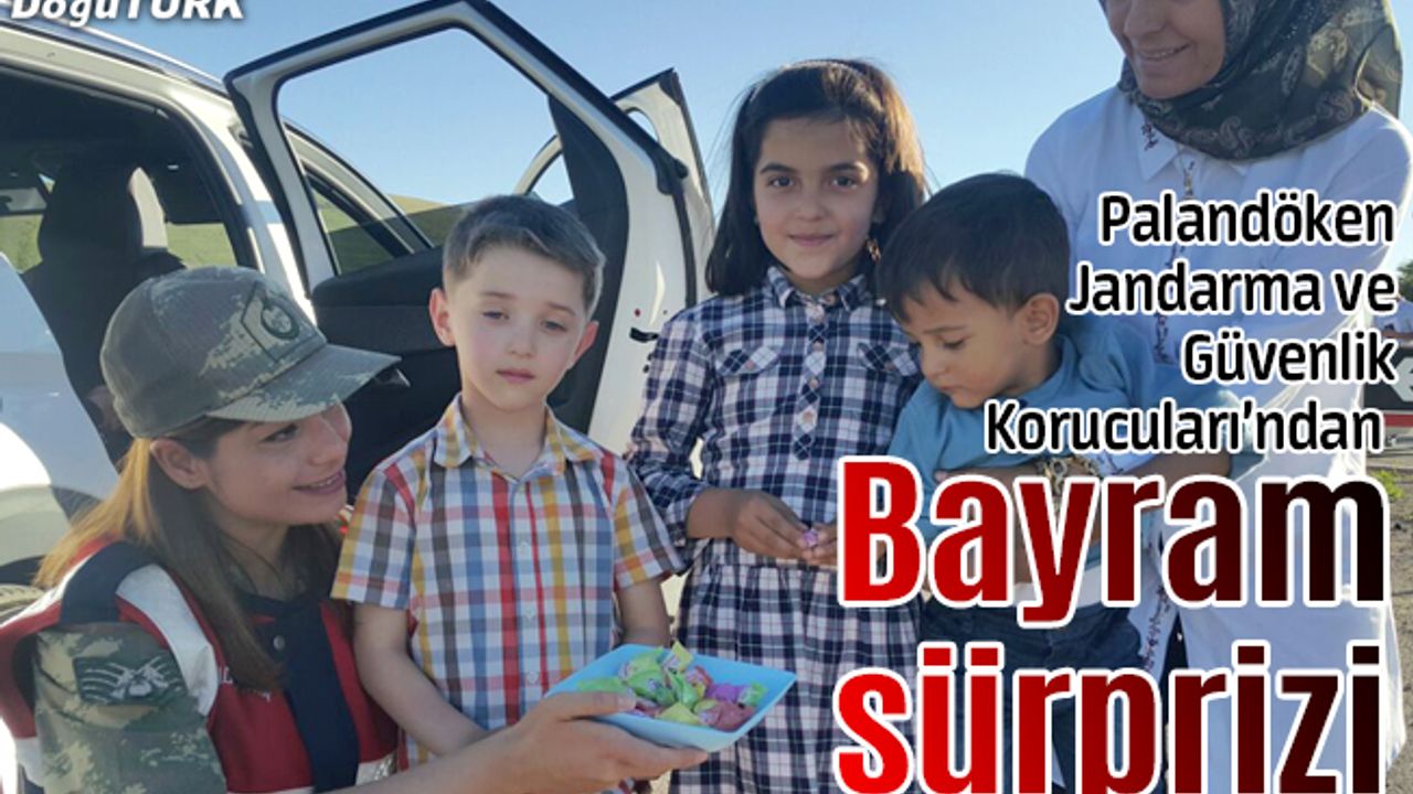 Palandöken Jandarma ve Güvenlik Korucuları’ndan bayram sürprizi