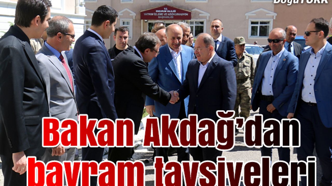 Sağlık Bakanı Akdağ'dan bayram için tavsiyeler