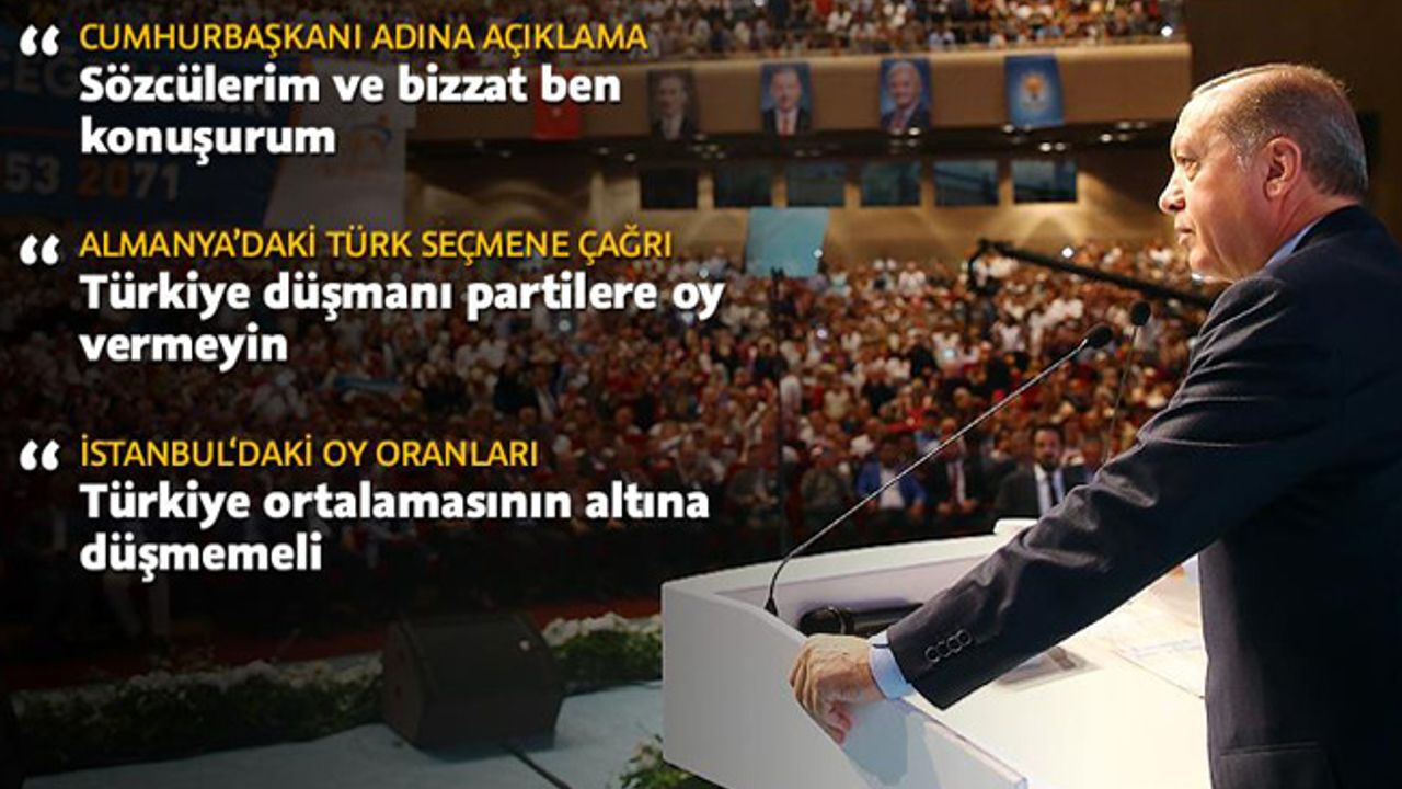 Cumhurbaşkanı Erdoğan: Eğer racon kesilecekse, bu raconu bizzat kendim keserim