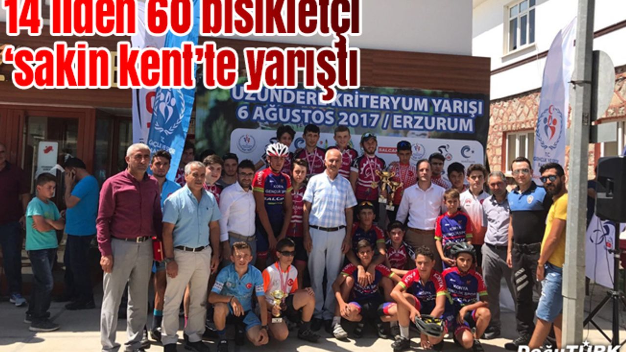 Erzurum'da "Kriteryum Bisiklet Yarışları" düzenlendi