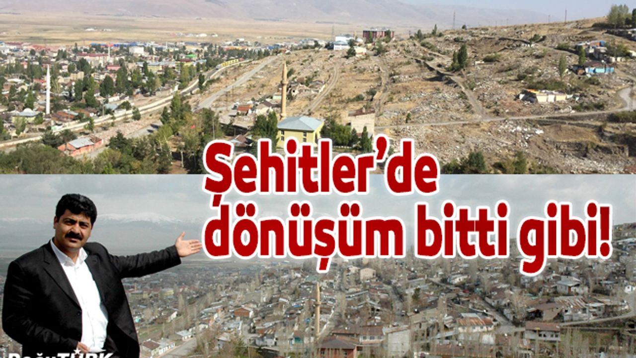 Şehitler Mahallesi’nde kentsel dönüşüm çalışmalarında sona gelindi