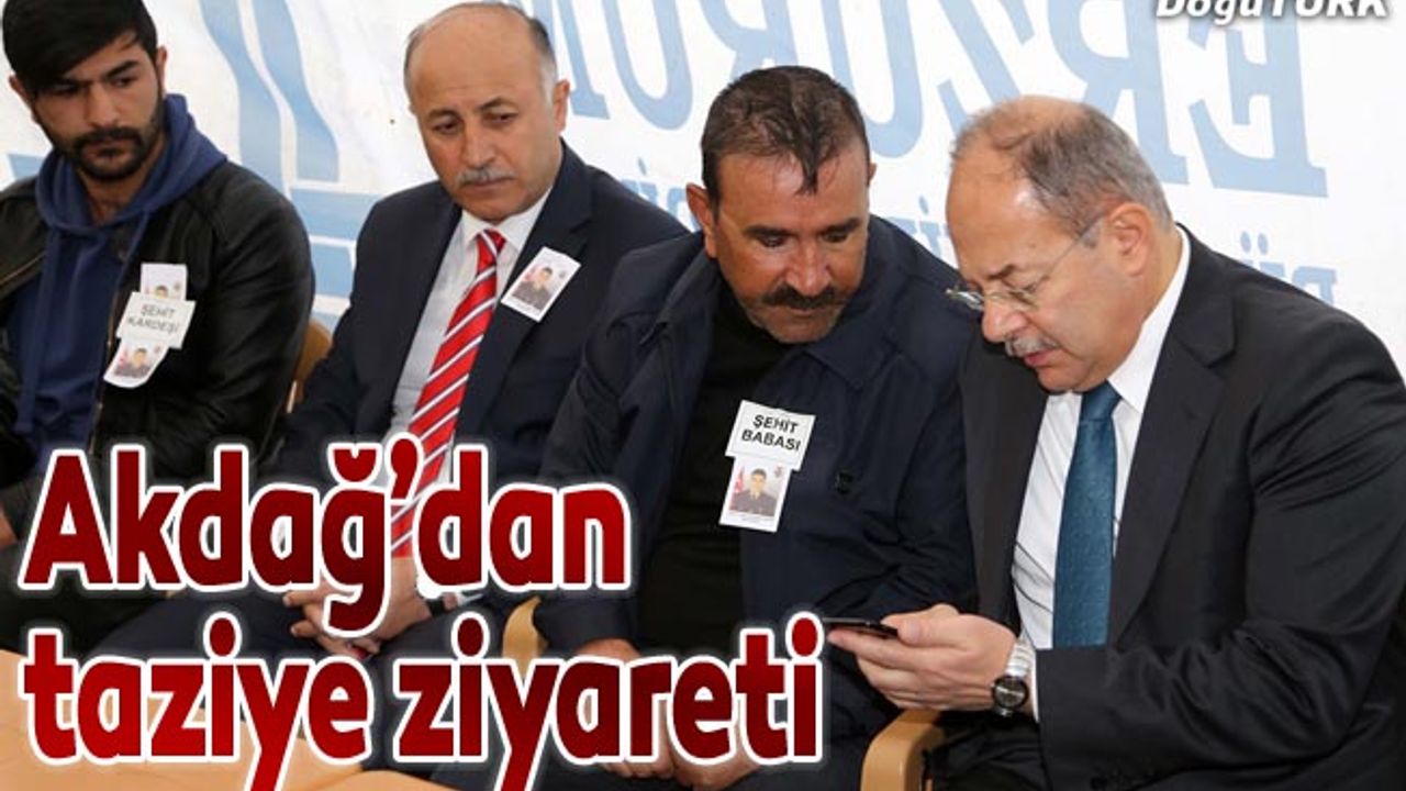 Başbakan Yardımcısı Akdağ'dan şehit ailesine taziye ziyareti