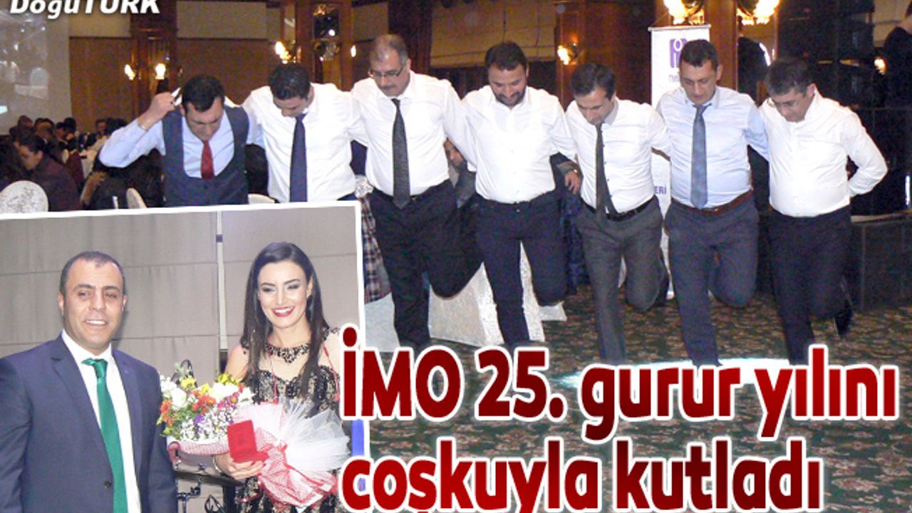 İMO Erzurum Şubesi 25’inci yılını kutladı