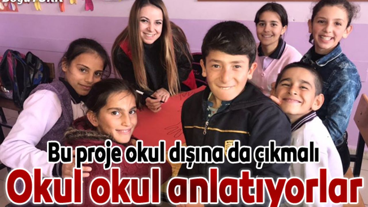 Okul okul dolaşıp öğrencilere dürüstlüğü anlatıyorlar