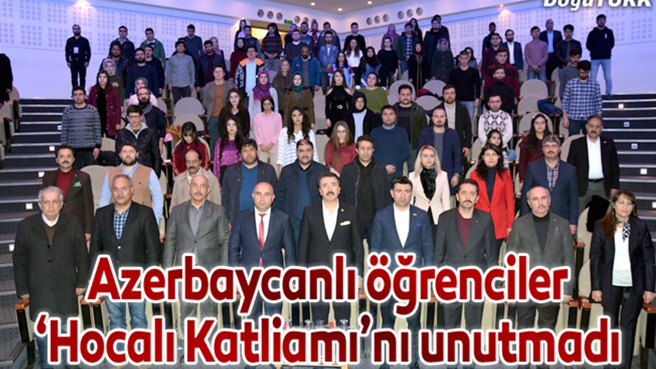 Azerbaycanlı üniversite öğrencileri "Hocalı Katliamı"nı unutmadı