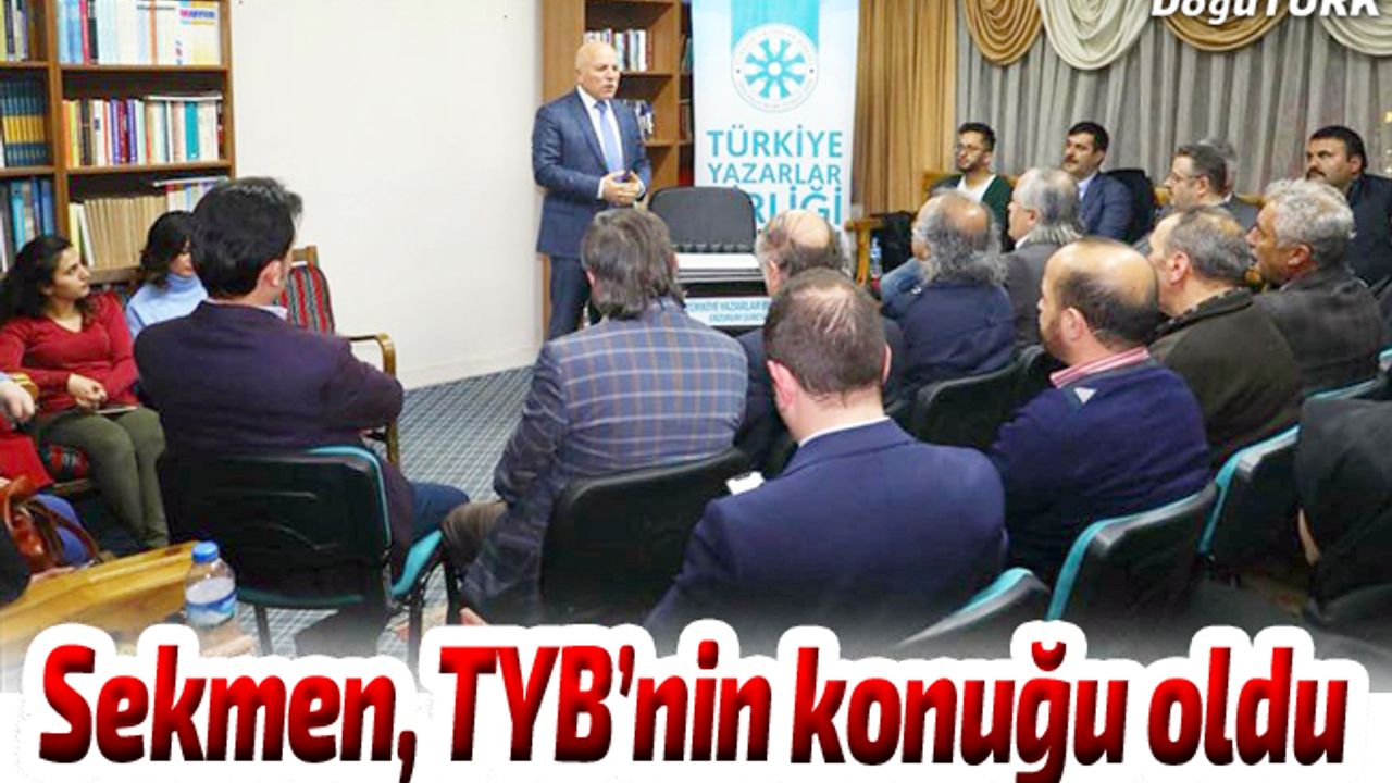 Başkan Sekmen, TYB Erzurum Şubesi’nin konuğu oldu
