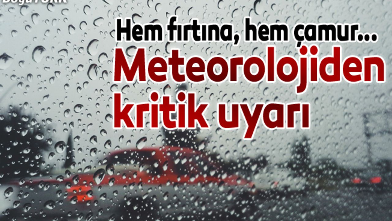 Doğu Anadolu'da kuvvetli fırtına uyarısı