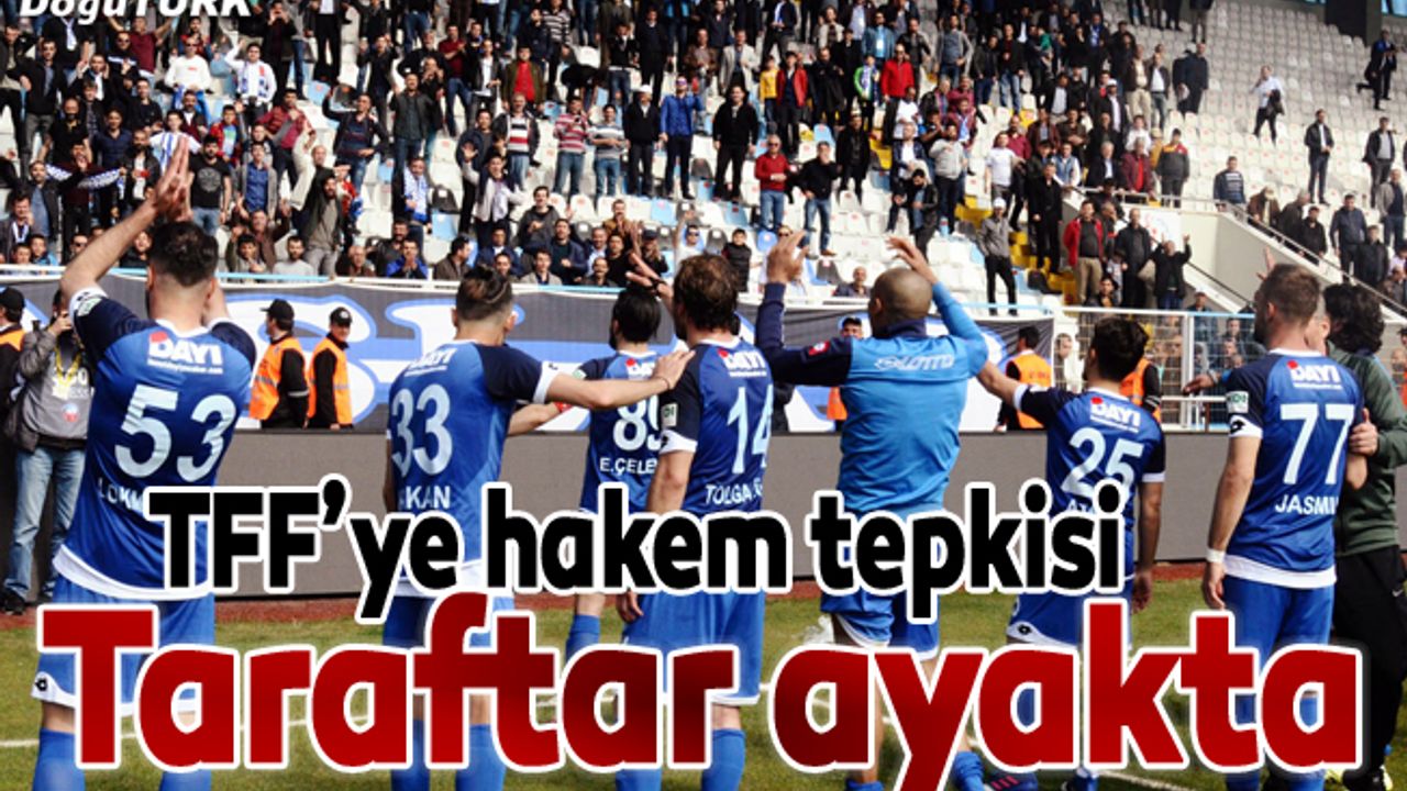 BB Erzurumspor taraftarlarının hakem isyanı