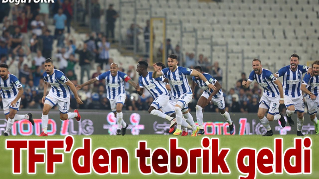 TFF'den BB Erzurumspor'a kutlama