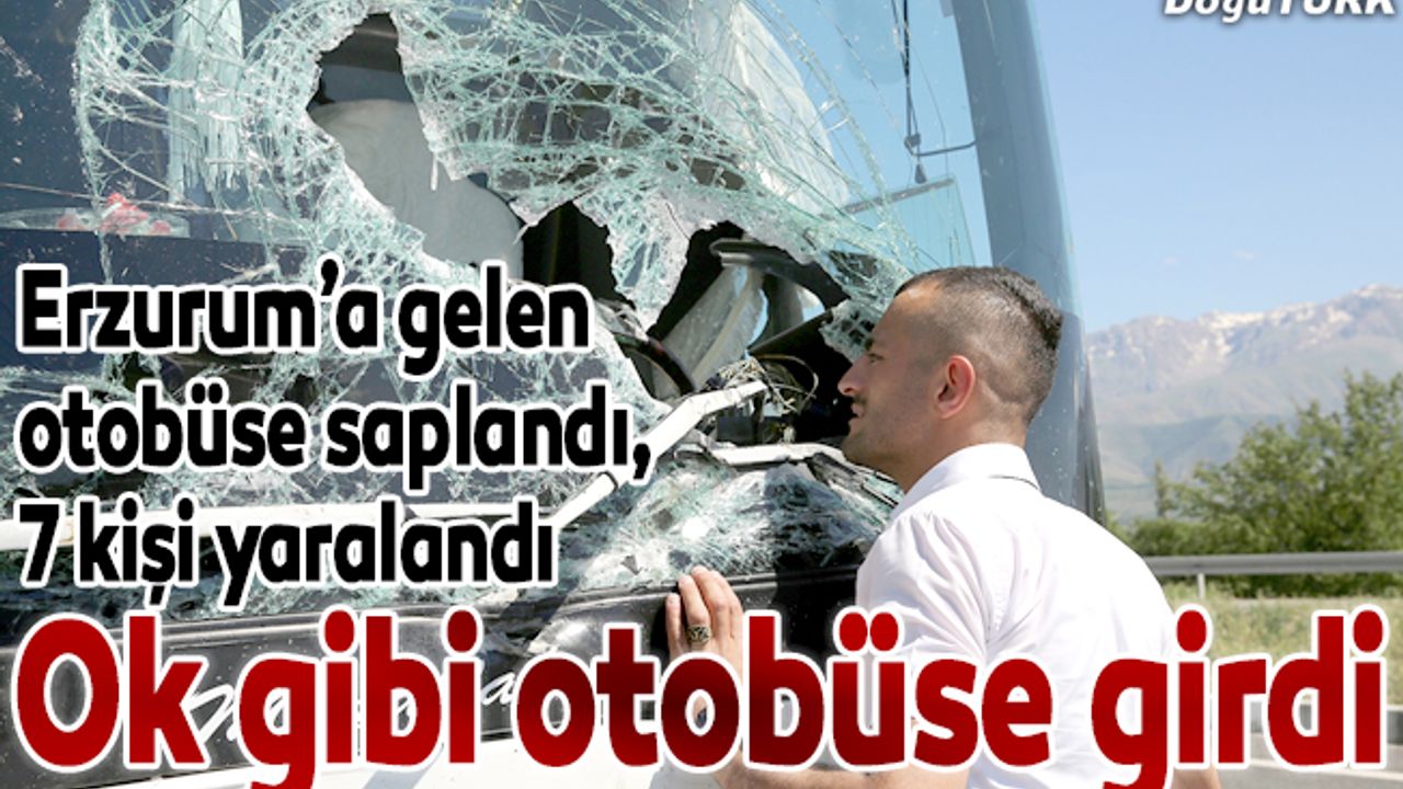Aracın ön camından girdi: 7 yaralı