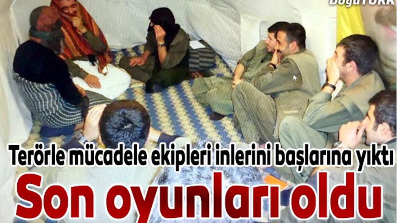 Teröristler sığınakta kadın kıyafetiyle tiyatro oynamış