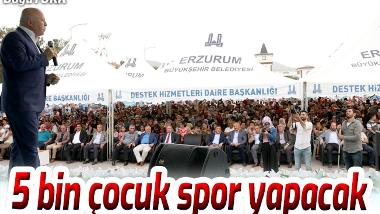 5. Geleneksel yaz spor okulları açıldı
