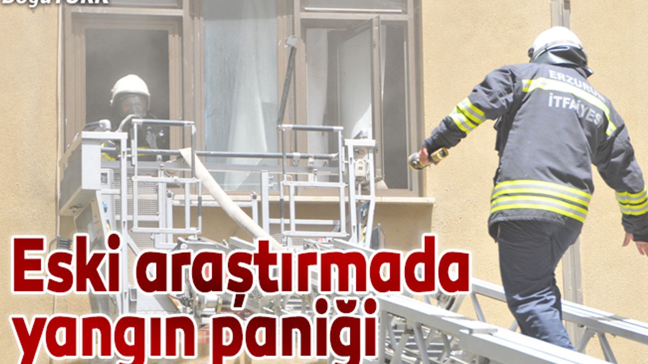 Erzurum'da eski hastane binasında yangın