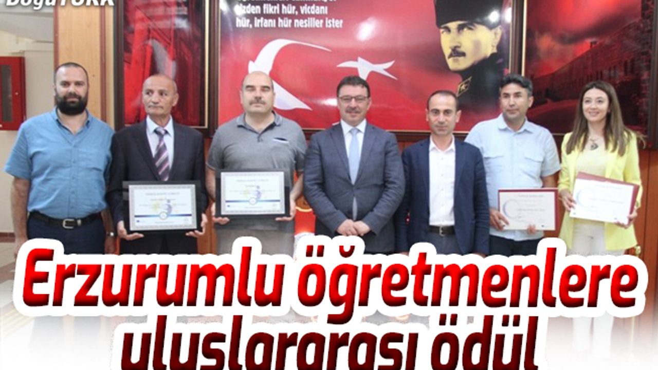 Erzurumlu öğretmen ve okullarına uluslararası ödül