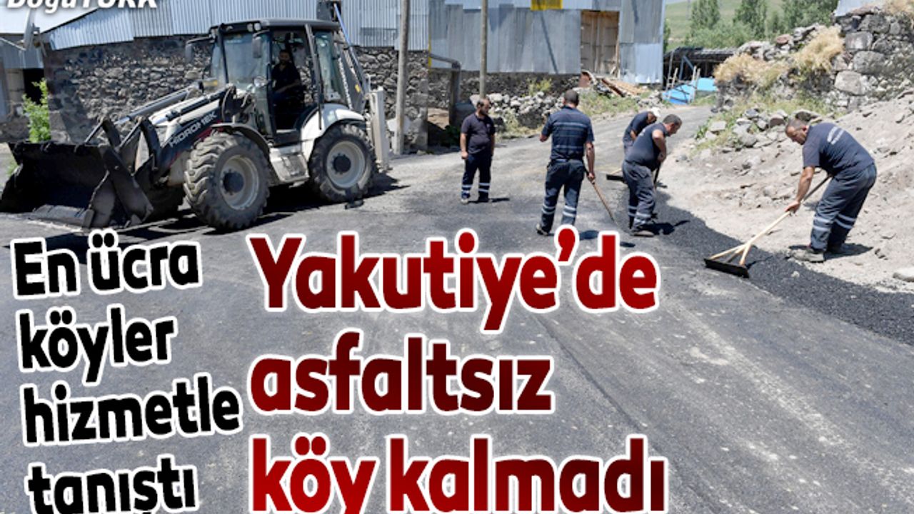 Yakutiye, en uzak köyünü asfaltlıyor