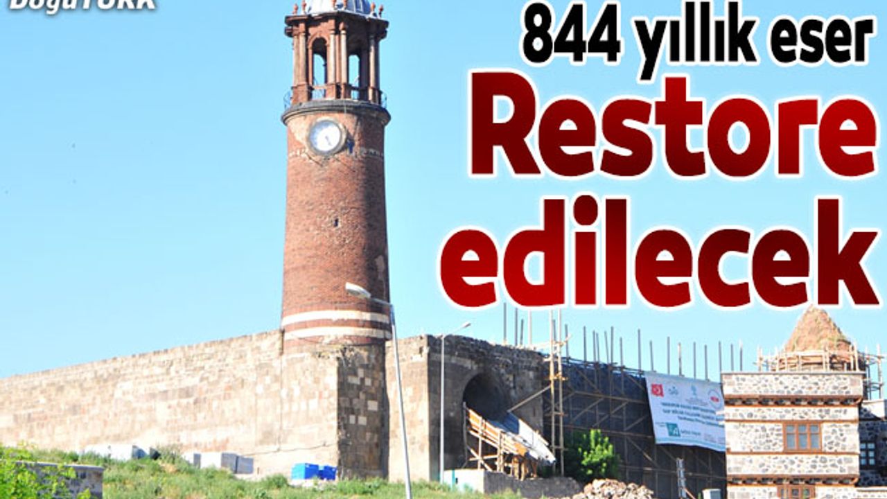 844 yıllık "Tepsi Minare" restore edilecek