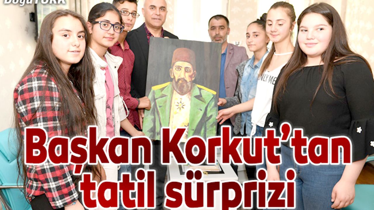 Başkan Ali Korkut’tan öğrencilere tatil sürprizi