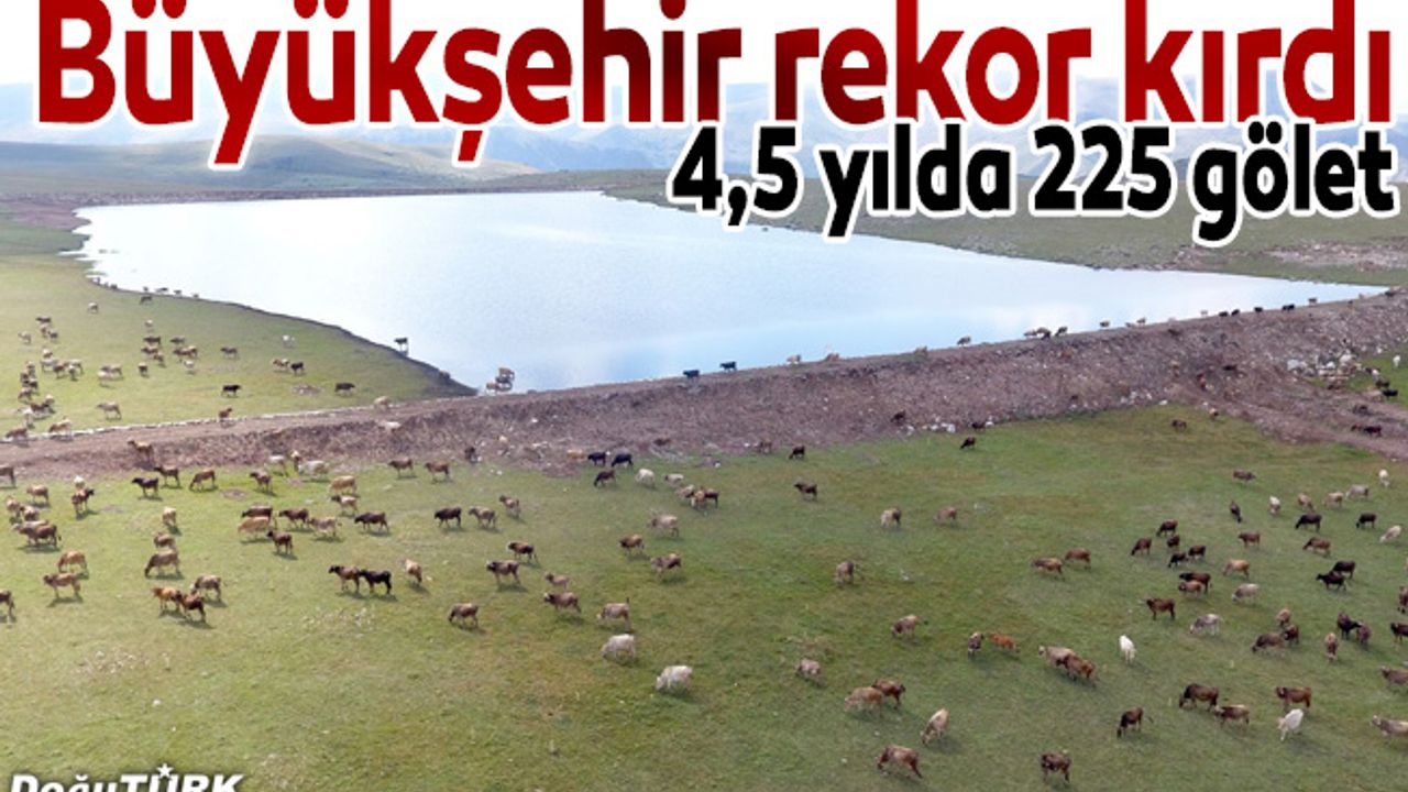 Büyükşehir gölet yapımında Türkiye rekoru kırdı