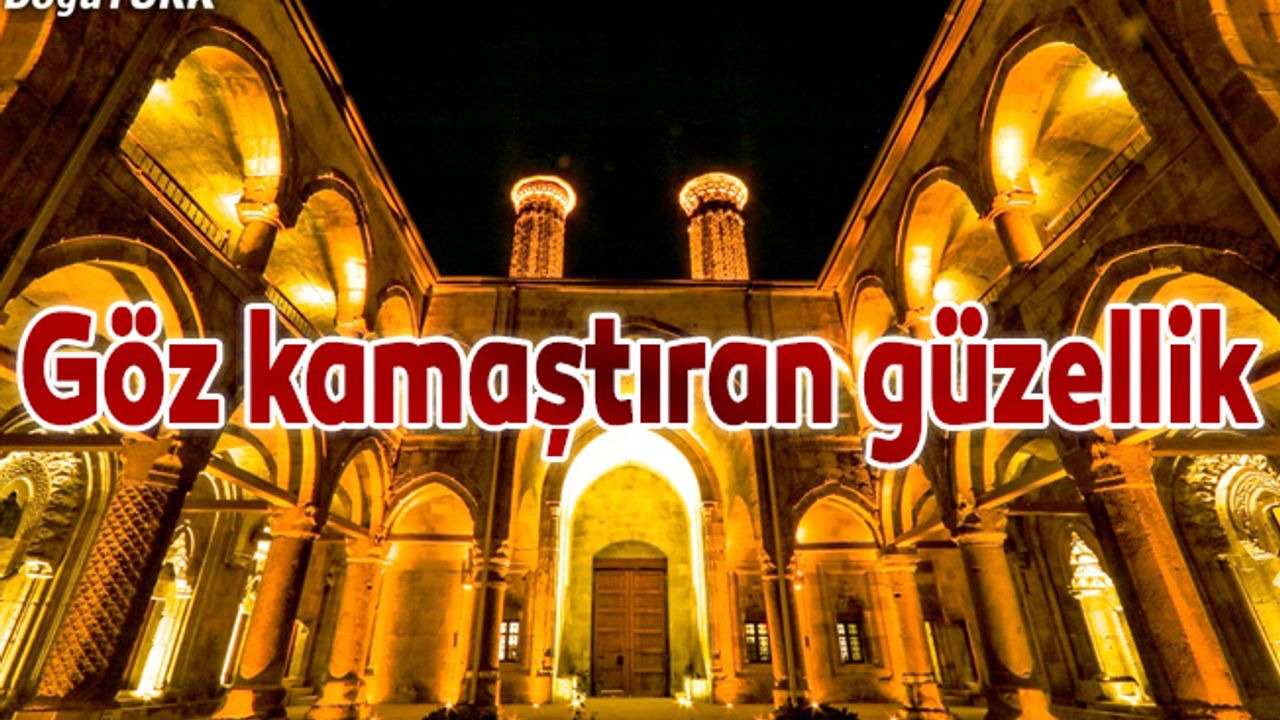 Çifte Minareli Medrese'ye turist ilgisi