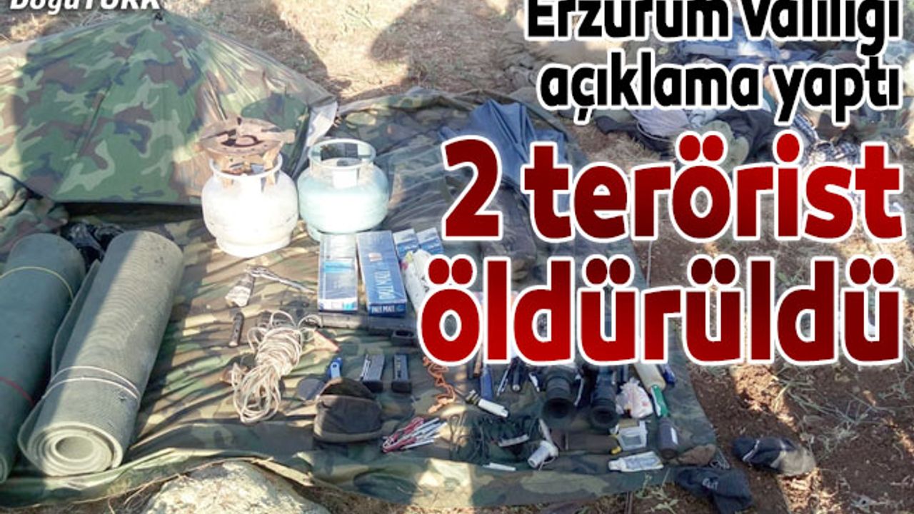 Erzurum'da 2 terörist etkisiz hale getirildi