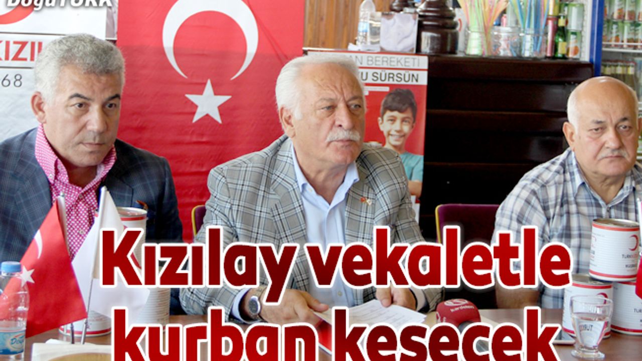Kızılay vekaletle kurban kesim kampanyası başlattı