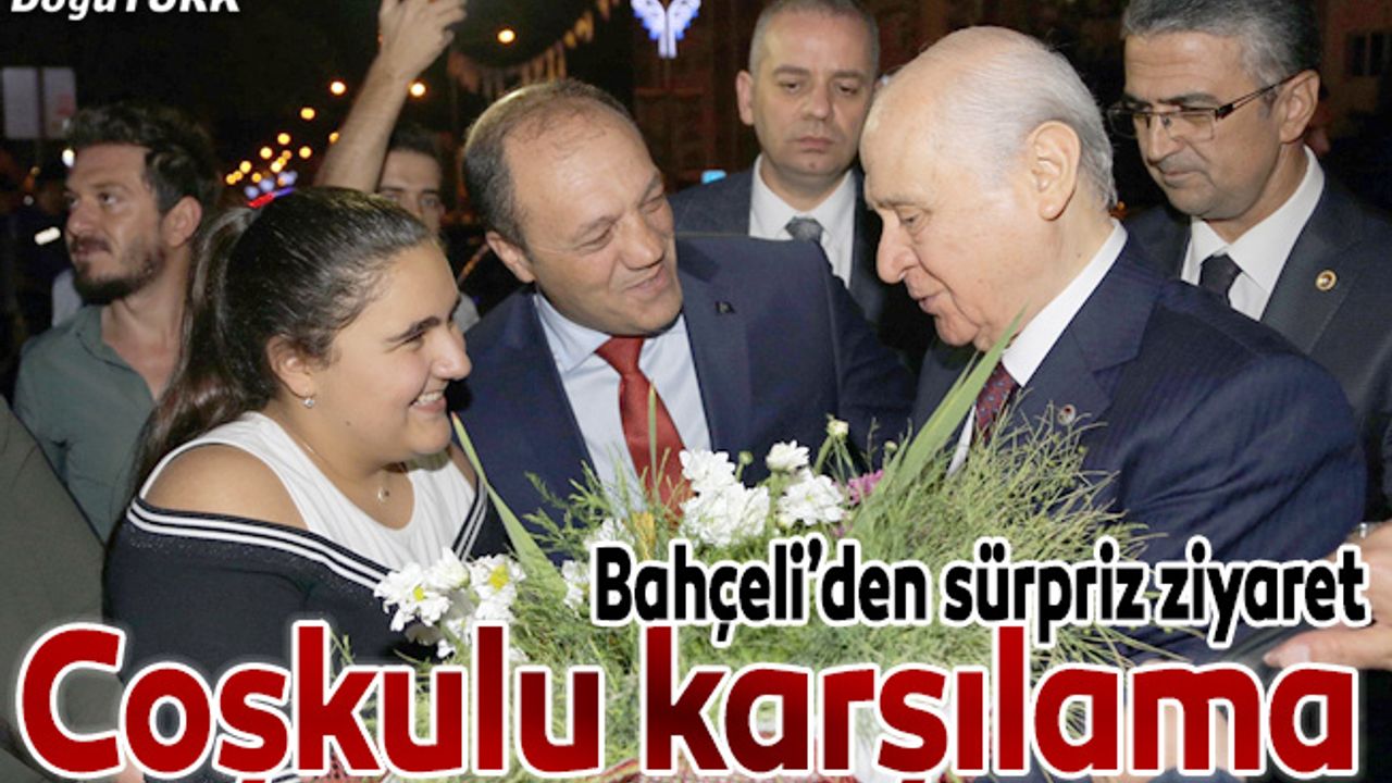 MHP lideri Bahçeli Erzurum teşkilatıyla yemekte buluştu