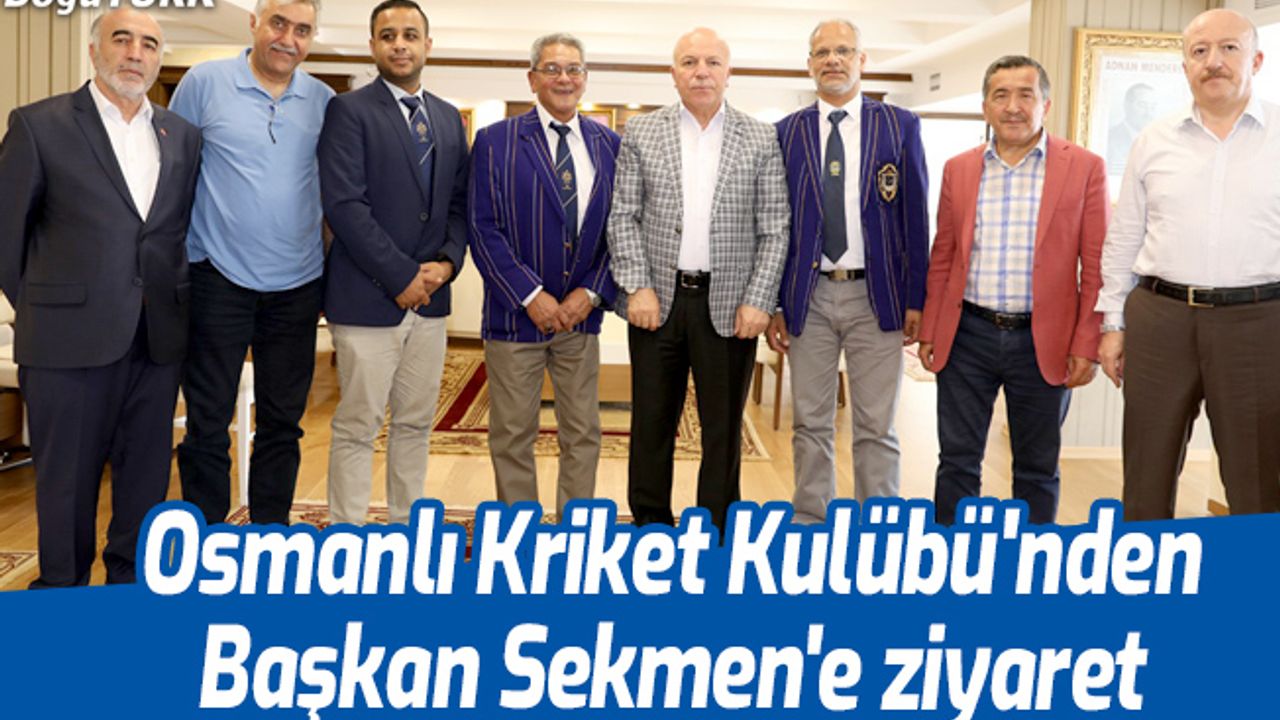 Osmanlı Kriket Kulübü'nden Sekmen'e ziyaret