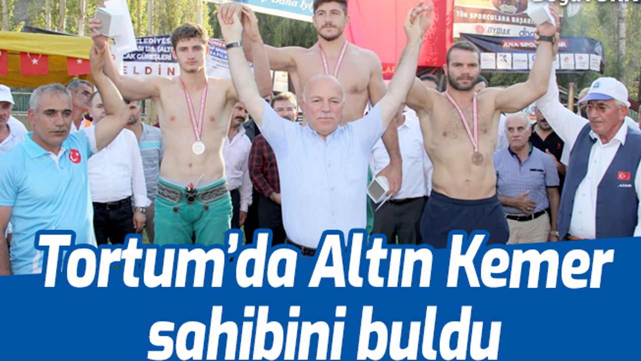 Tortum’da Altın Kemer sahibini buldu