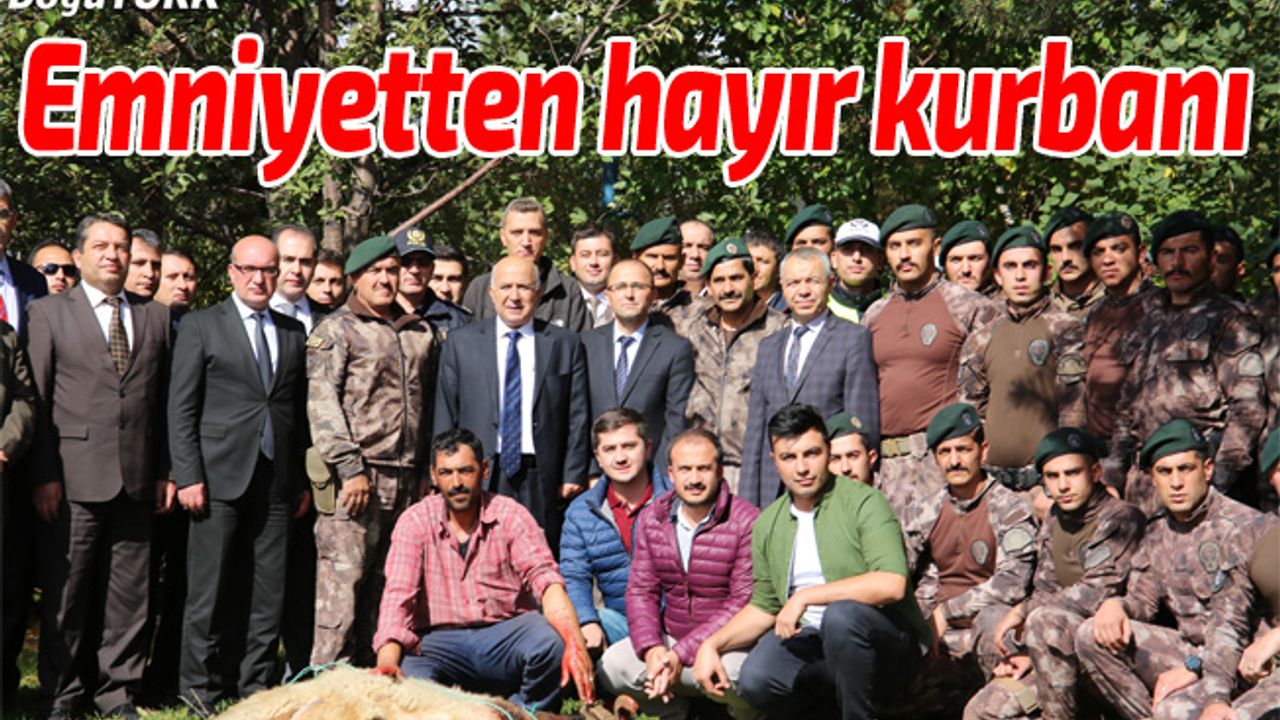 Emniyetten şehit ve gaziler anısına hayır kurbanı