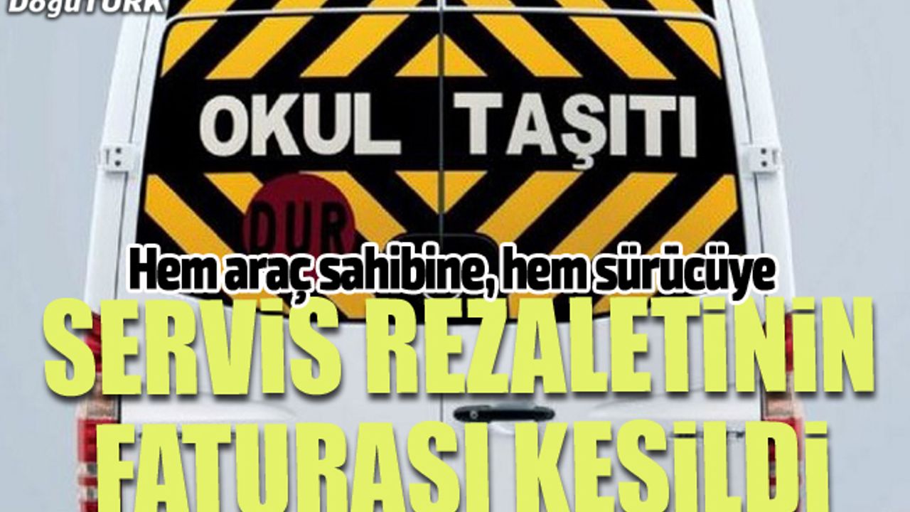 Fazla öğrenci taşıyan araç sahibi ve sürücüsüne ceza