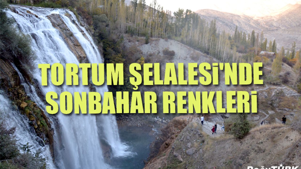 Tortum Şelalesi'nde sonbahar renkleri