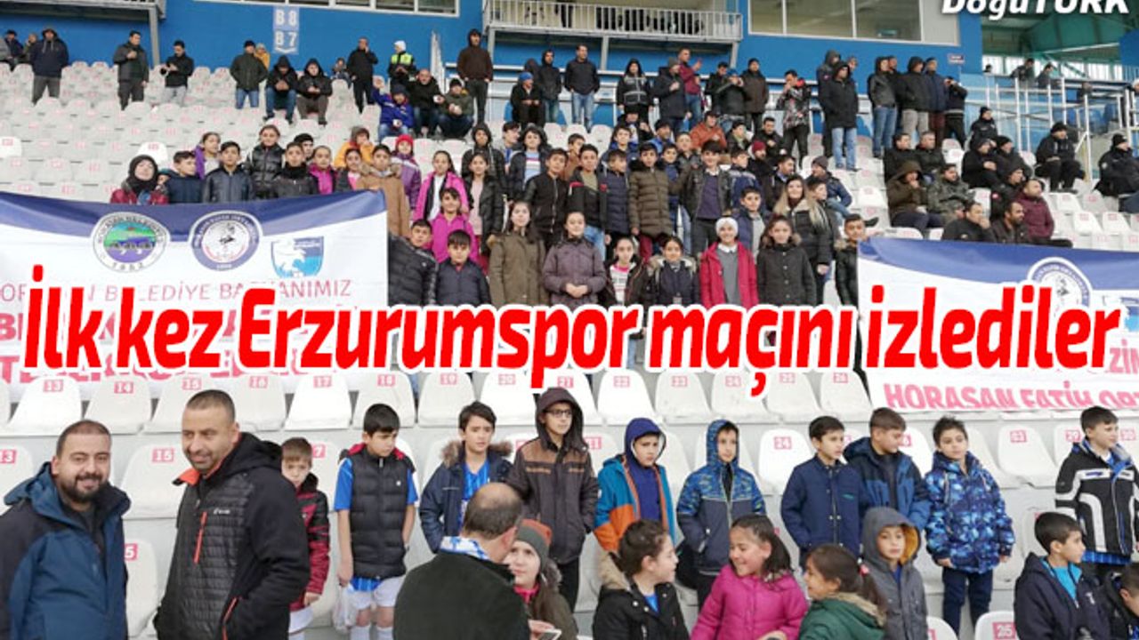 İlk kez BB Erzurumspor maçını izlediler