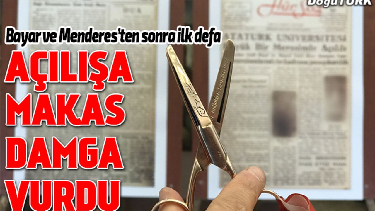 Serginin açılışı Bayar ve Menderes'in altın makası ile yapıldı
